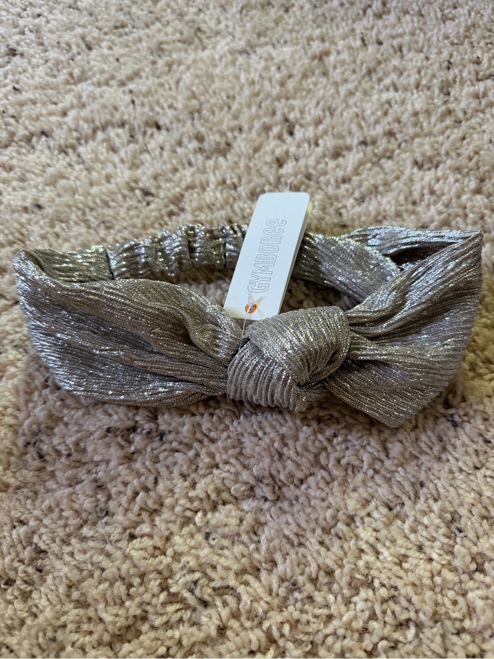 Gymboree Metallic silver Knotted Headband